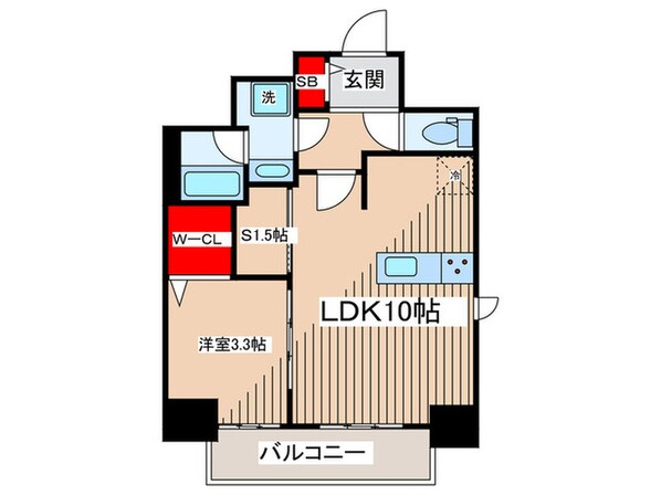 レフィールオーブ両国の物件間取画像